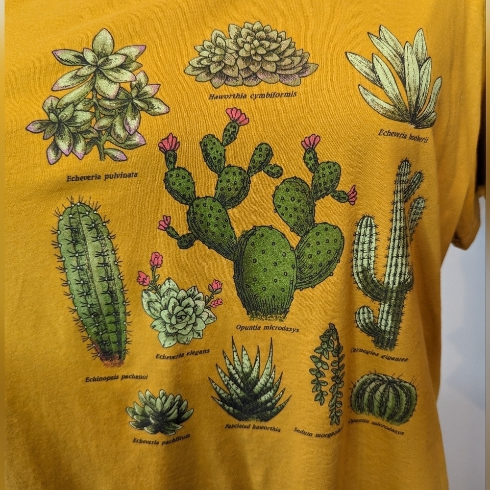 Fifth sun Cactus Tee, gold, Womens size XXL new with tags - Picture 3 of 12